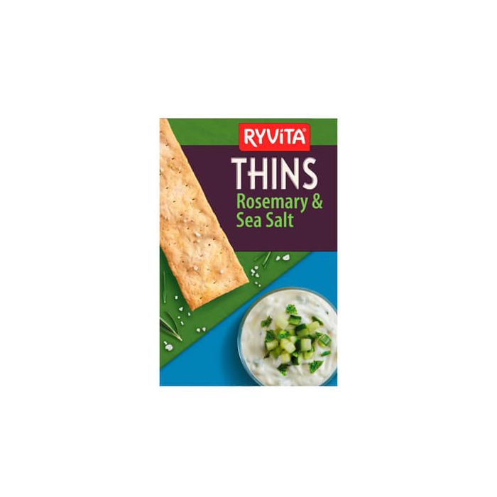 Ryvita Thins Rosemary & Sea Salt Flatbreads