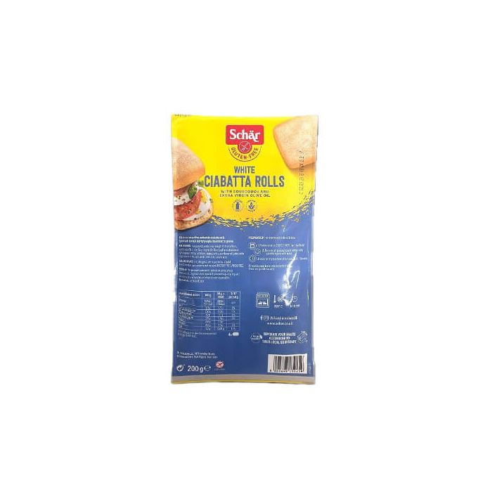 Schar White Ciabatta Rolls (Gluten Free)