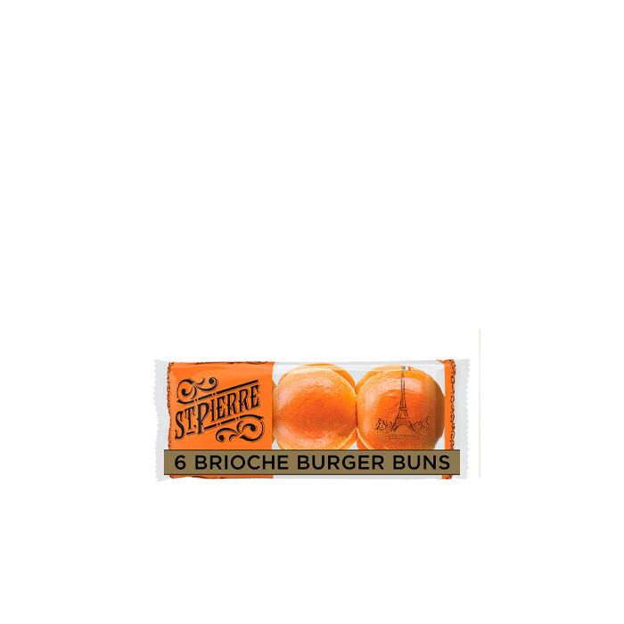 St Pierre Brioche Burger Buns 4 Pack