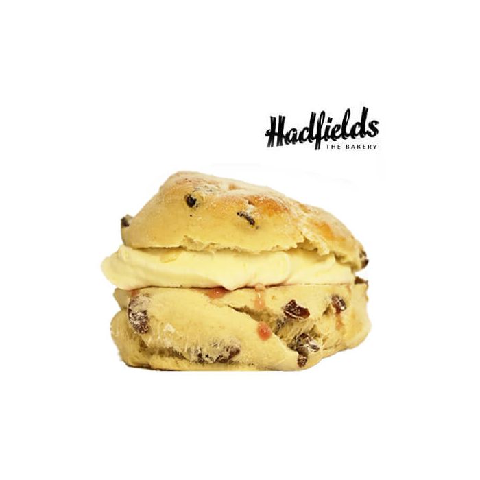 Hadfields Bakery Sultana Scone with Fresh Cream (Large)