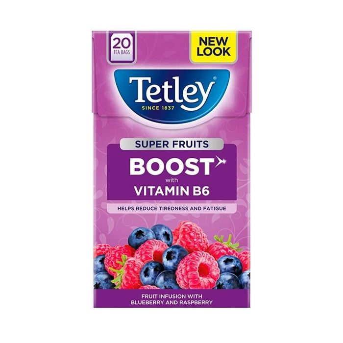 Tetley Super Fruits Tea Blueberry and Raspberry