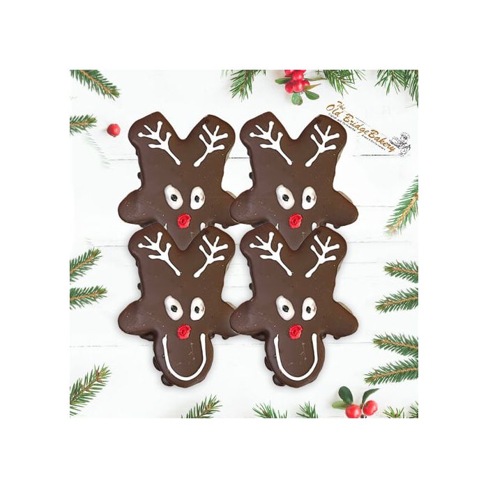 The Old Bridge Bakery Chocolate Reindeer Biscuits