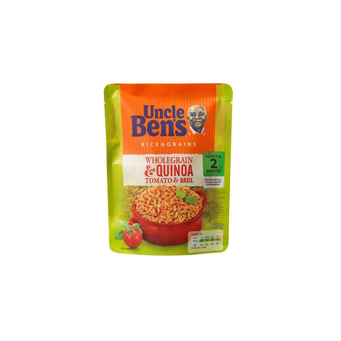 Uncle Ben's Wholegrain & Quinoa Tomato & Basil Rice