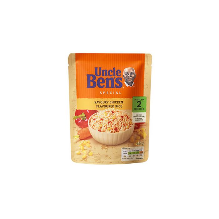 Uncle Ben's Wholegrain Savoury Chicken Flavoured Rice