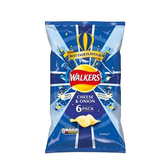 Walkers Cheese & Onion Crisps