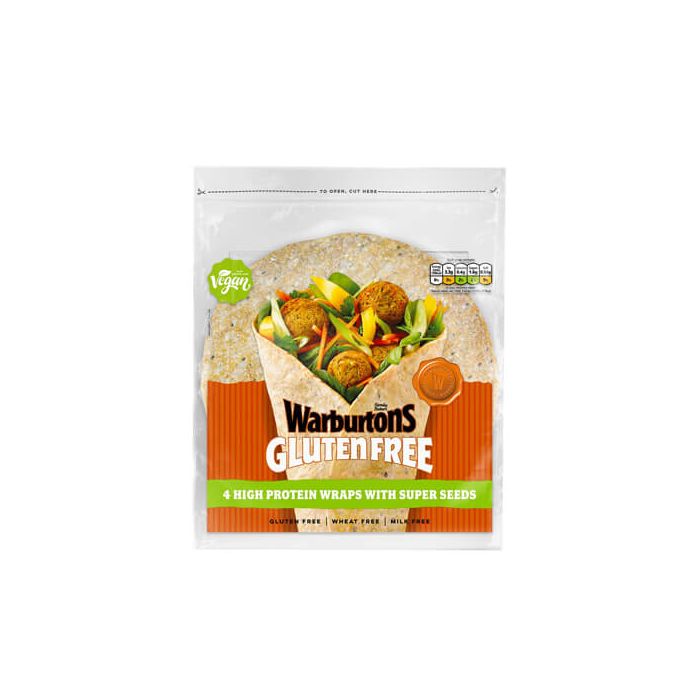 Warburtons High Protein Seeded Wraps (Gluten Wraps)