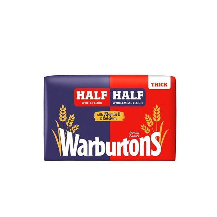 Warburtons Half White & Half Thick Bread