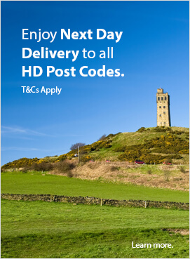 Next Day Delivery to HD Post Codes