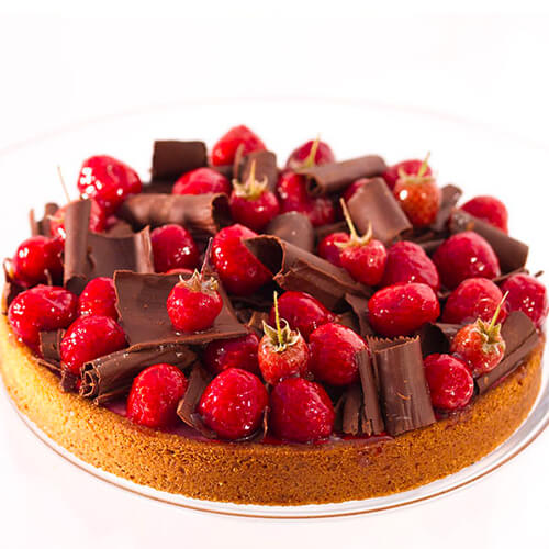 Raspberry & Chocolate Pie